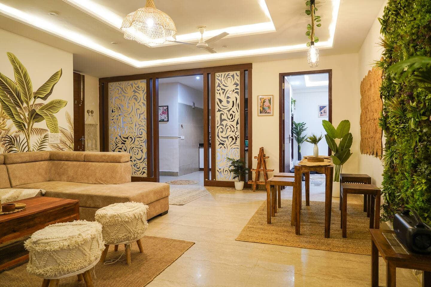 Tropical 3BHK Gem near Dhan Mill